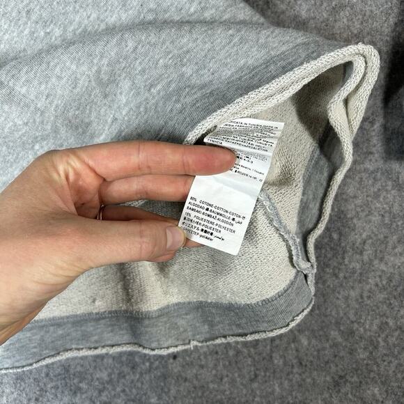 Sisley Sweater Womens Small Gray Bow Bell Sleeve Heather Gray Sweatshirt - Picture 5 of 9